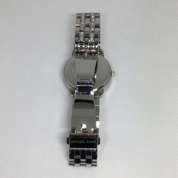 *HP* AUTH Michael Kors Nini Pavé Silver-Tone Watch, 36mm - Picture 6 of 13